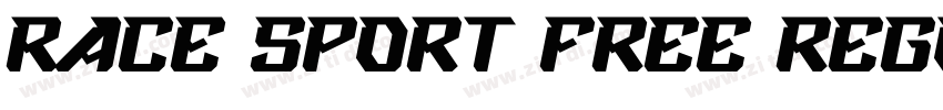 Race Sport Free Regu字体转换